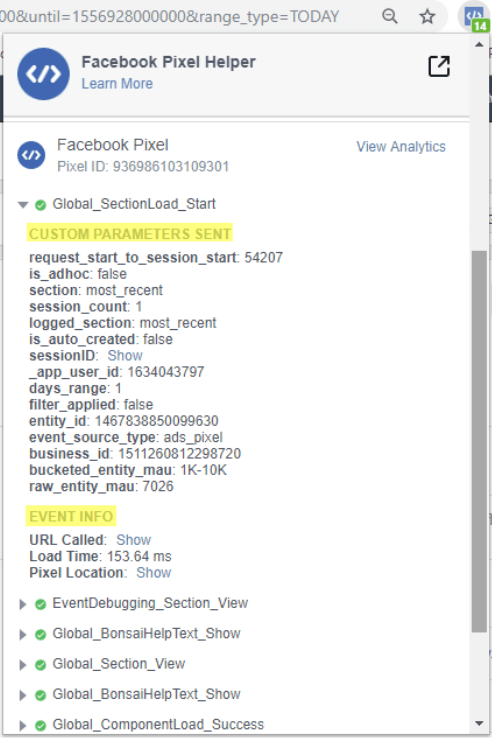 Facebook Pixel Helper