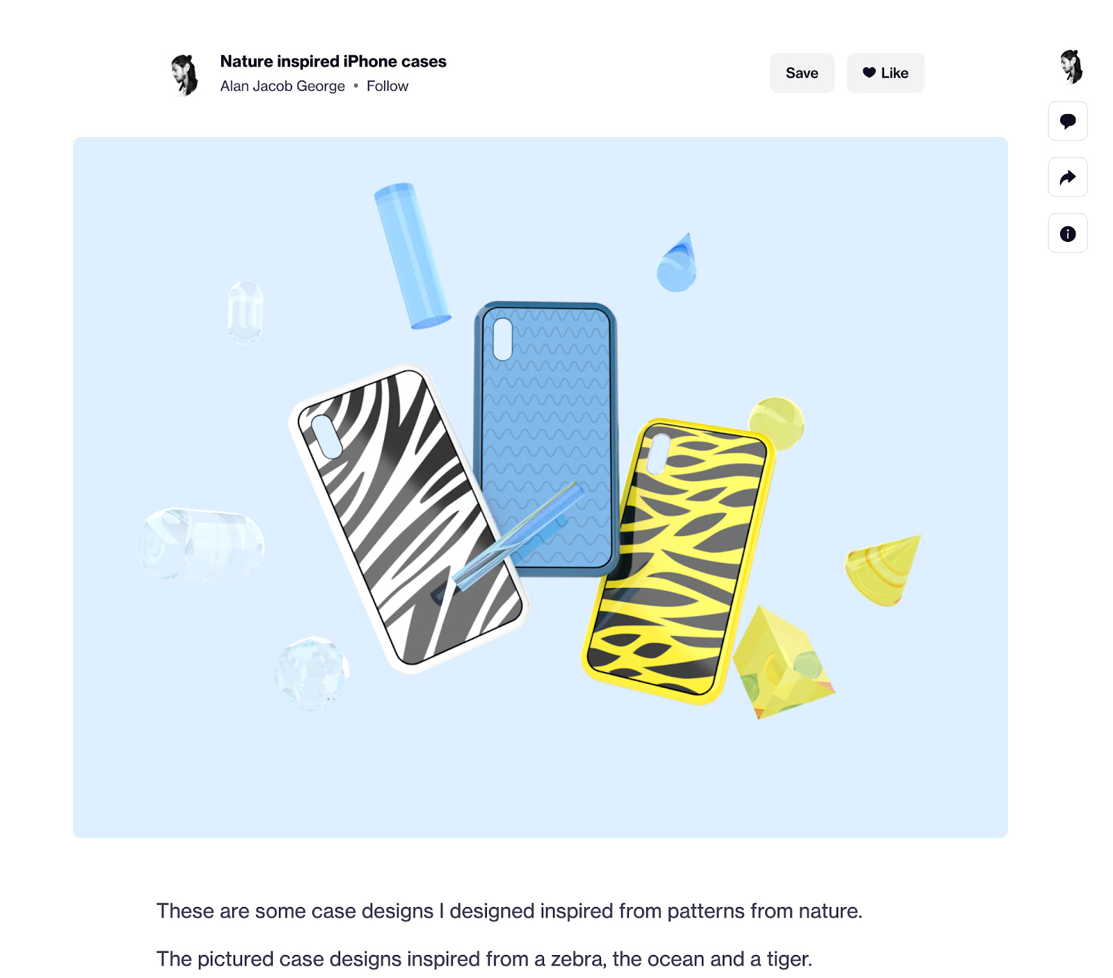 Custodie per smartphone su Dribbble